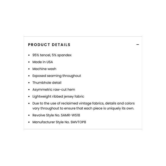 NWT Sami Miro Vintage Asymmetric Tee Shirt - Picture 8 of 8